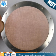 Round metal filter disc phosphor bronze espresso coffee machine filter mesh